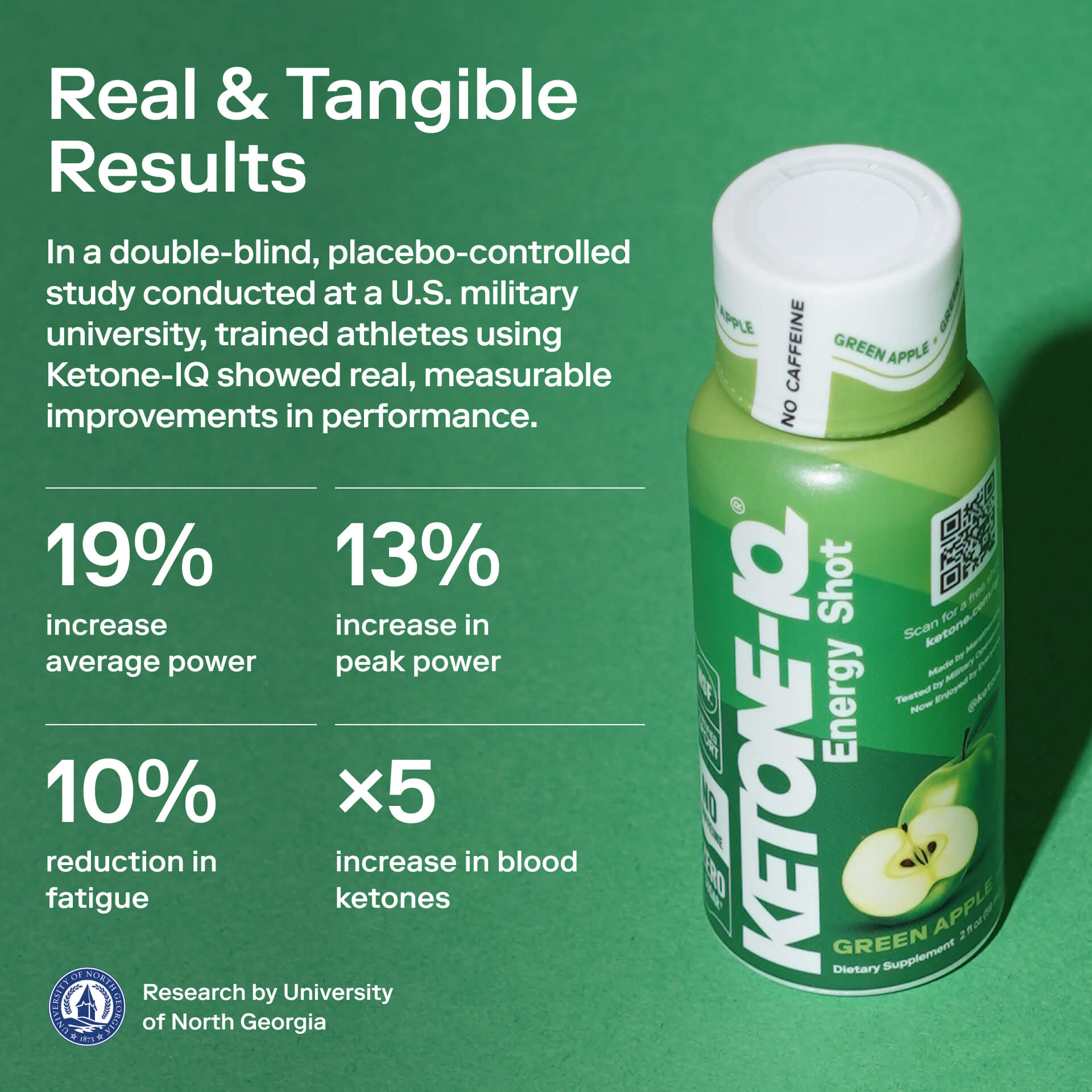 Ketone-IQ No Caffeine Shot Green Apple Ketone-IQ Shot Green Apple Base H.V.M.N.