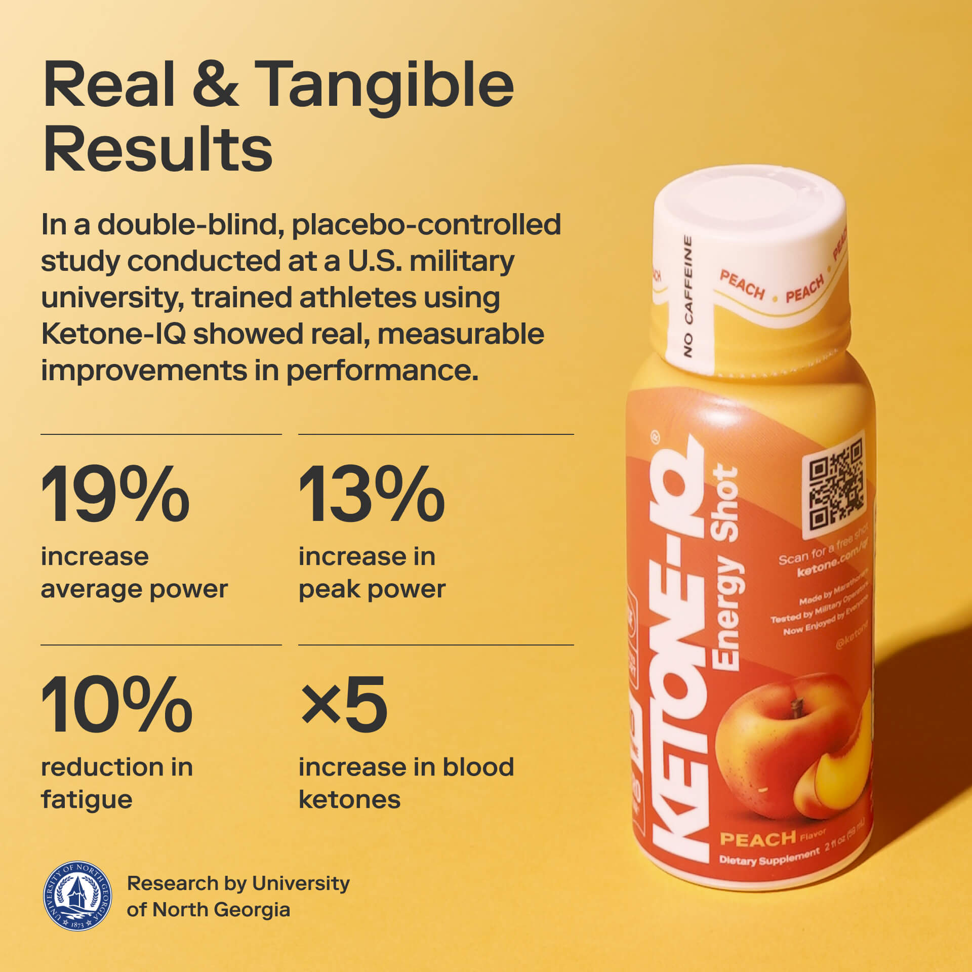 Ketone-IQ No Caffeine Shot Peach Ketone-IQ Shot Peach Superfiliate H.V.M.N.
