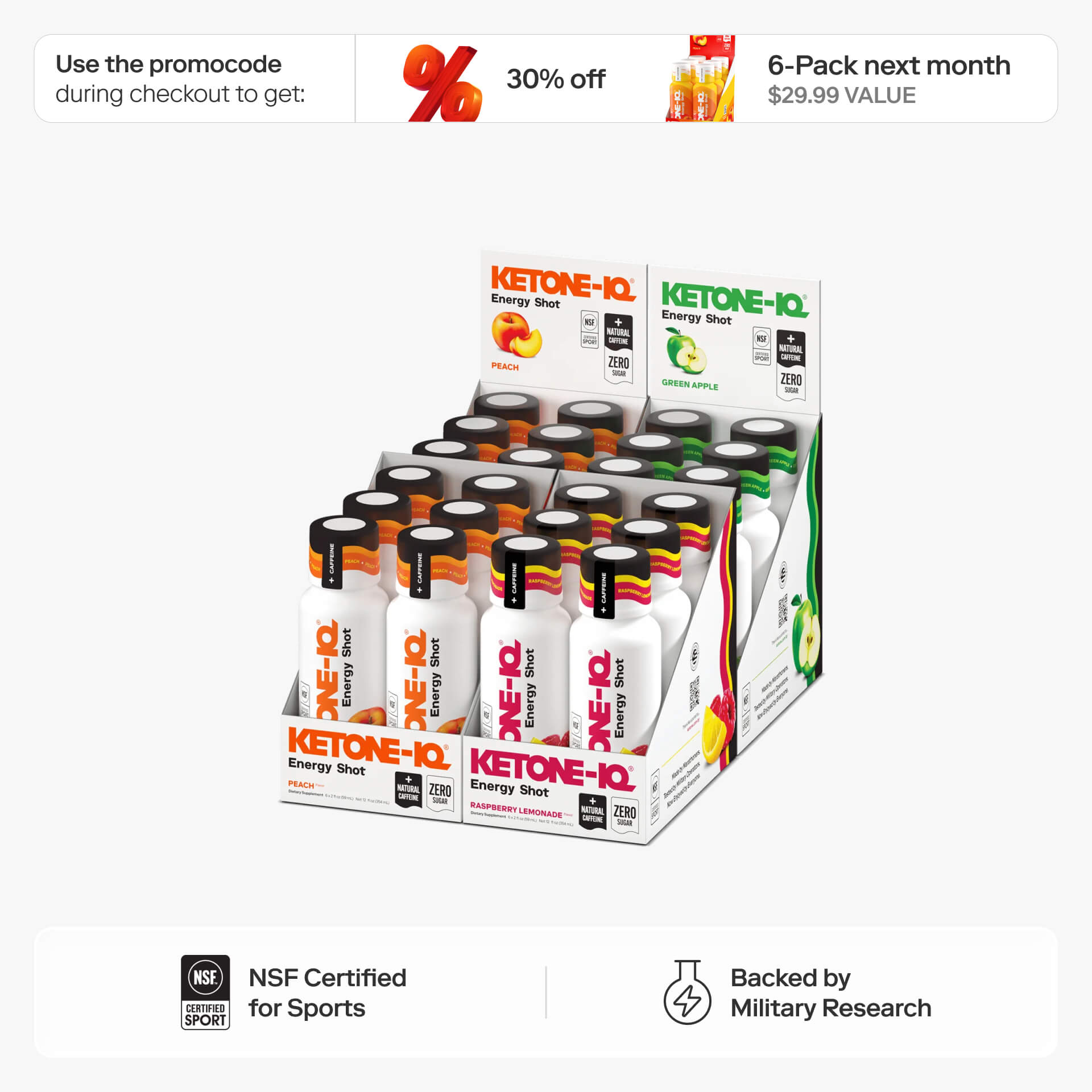 Ketone-IQ® +Caffeine Variety Pack | Energy Variety