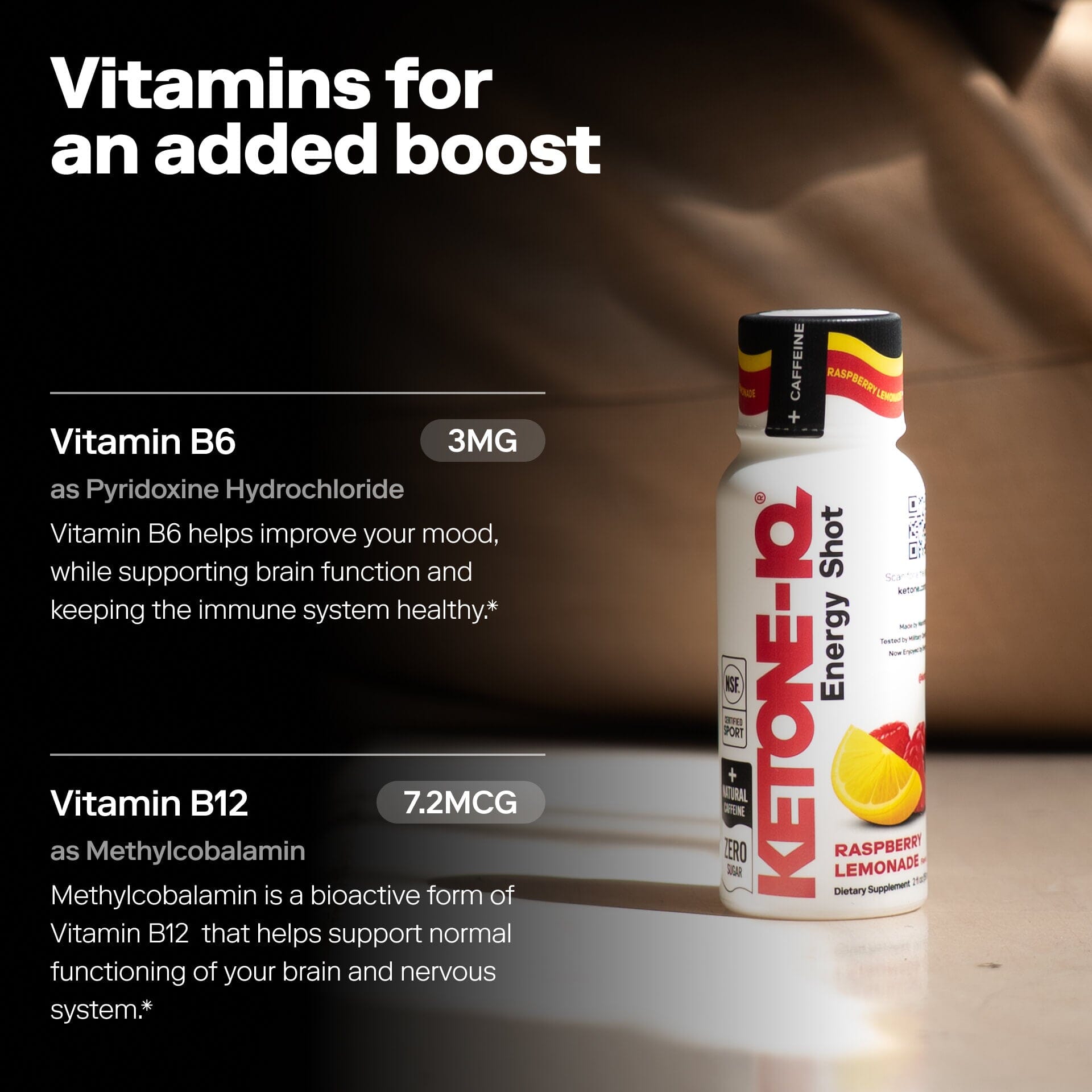 Ketone-IQ® +Caffeine Raspberry | Focus & Energy