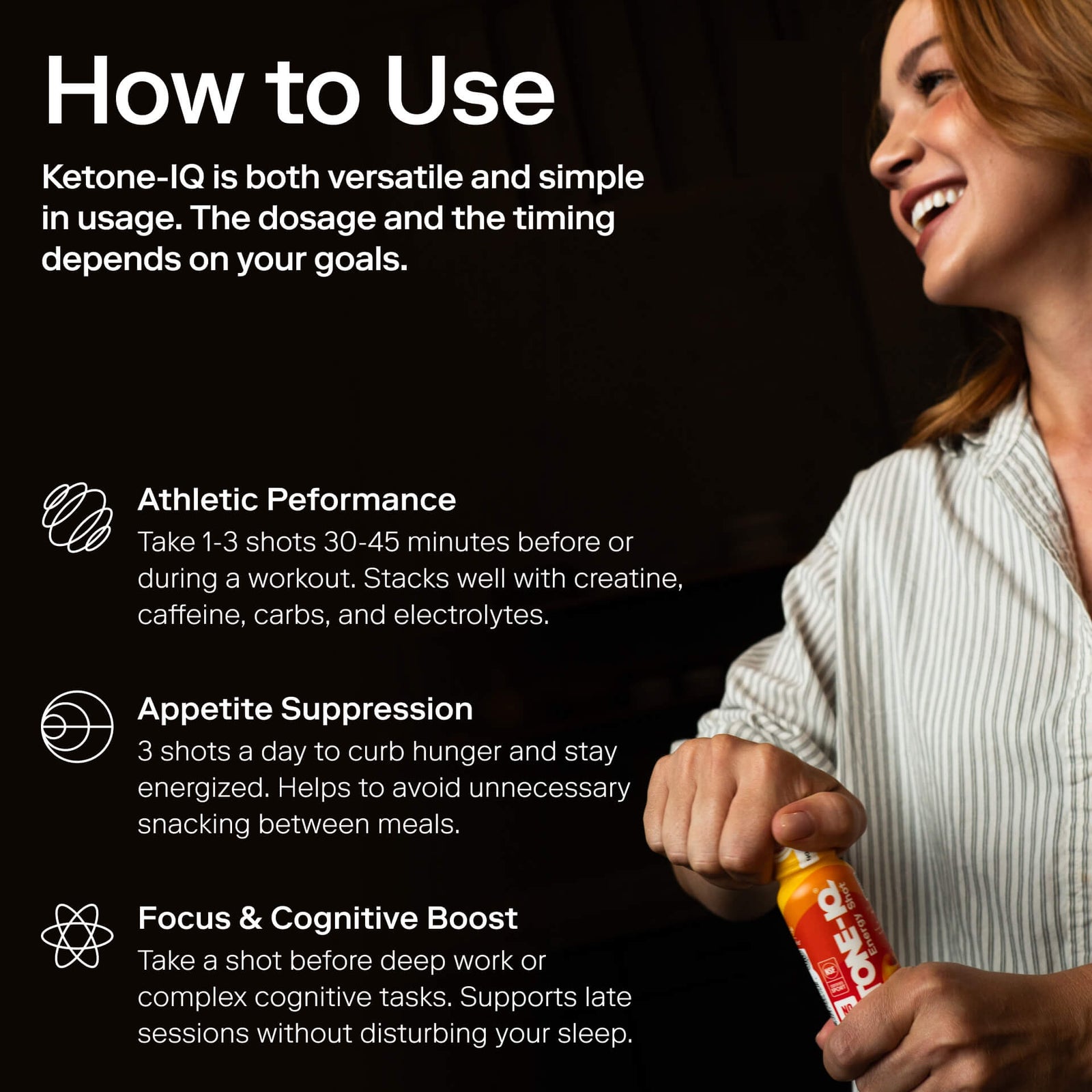 Ketone-IQ® No Caffeine Peach Shot