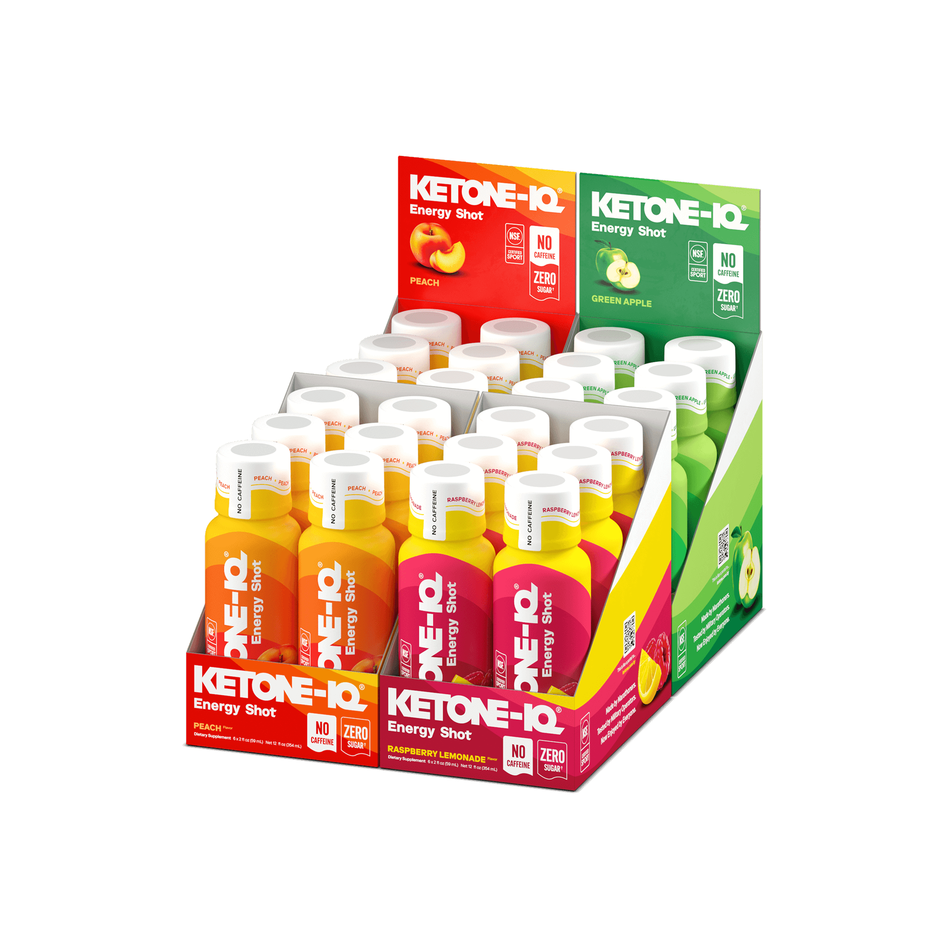 Ketone-IQ No Caffeine Shot Variety Ketone-IQ Shot Variety Base H.V.M.N. 24 Shots 