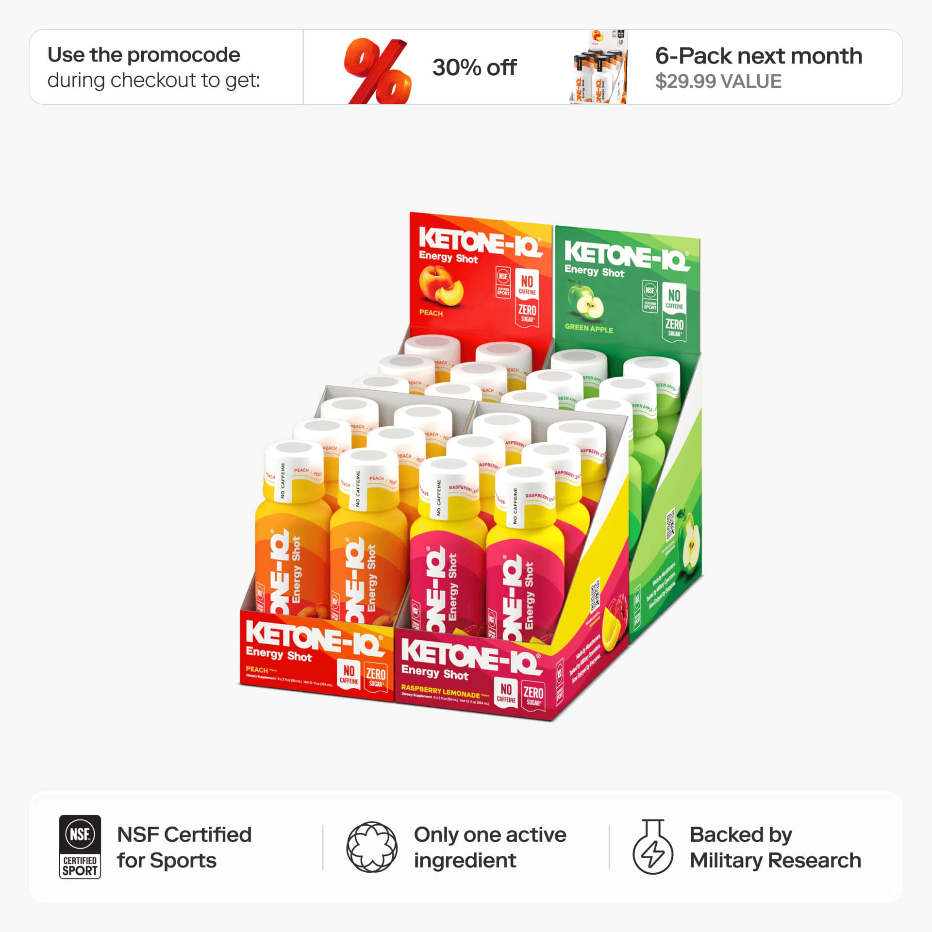 Ketone-IQ® No Caffeine Variety Pack